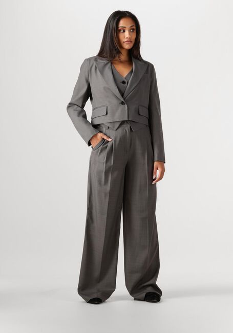 Donkergrijze CO'COUTURE Pantalon LIANE PLEAT PANT - large