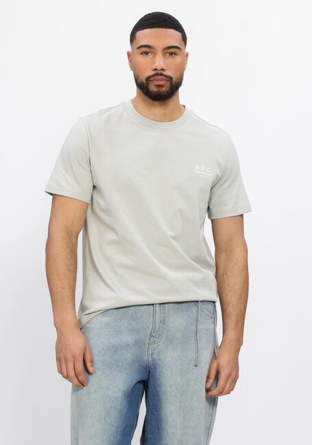 Blauwe APC T-shirt T-SHIRT STANDARD RUE MADAME - large