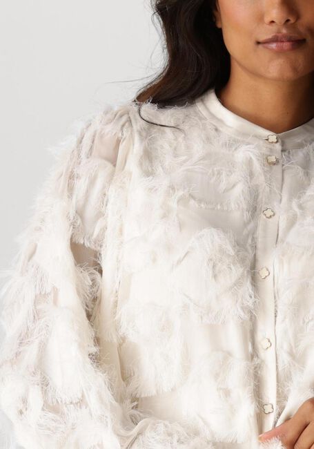 Witte SUMMUM Blouses BLOUSE FRINGE FLUFFY - large