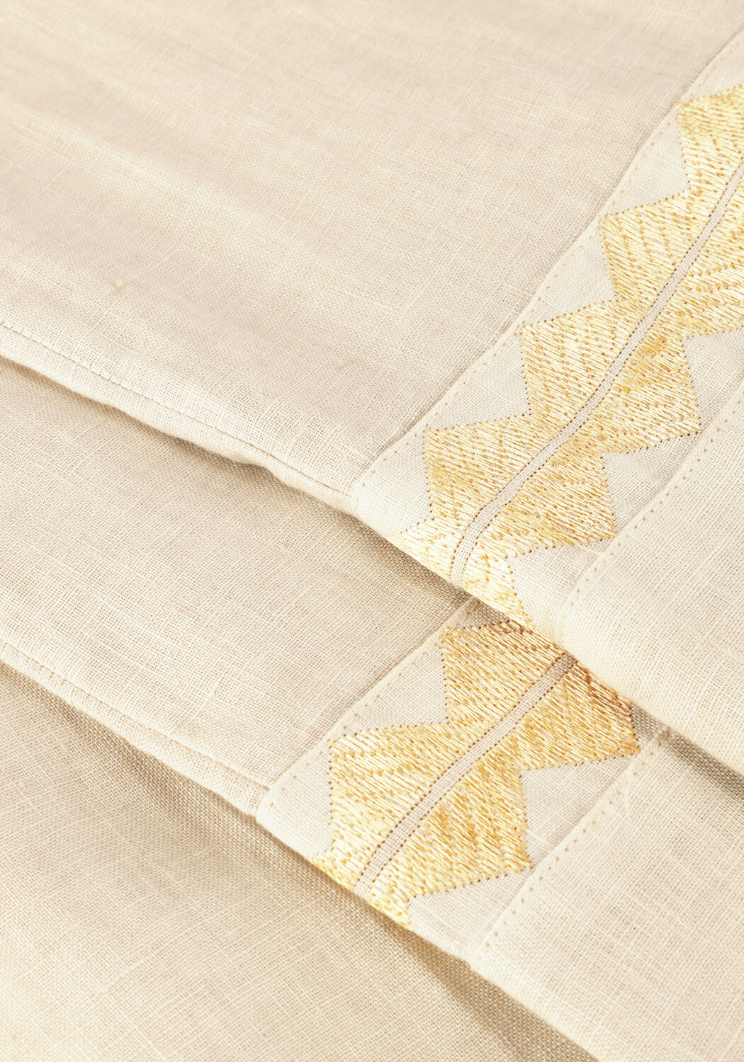 Beige GREEK ARCHAIC KORI Wijde broek 210624 - large