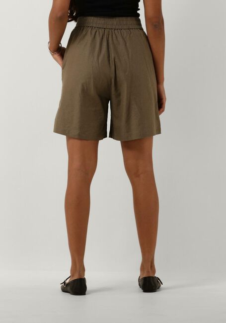 Khaki GESTUZ Broeken LIZAGZ LINEN HW SHORTS - large