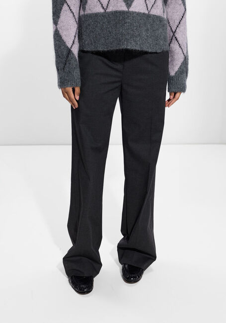 Donkergrijze HERSKIND Pantalon JACK LOW WAIST PANTS - large