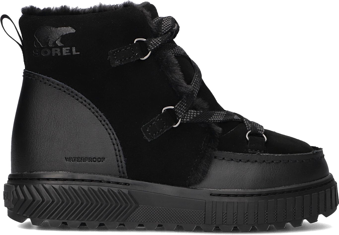 Sorel Snowboots Dames Ona Ave Alpine Boot Dames, Maat: 38,5, Materiaal: Suède, Kleur: Zwart