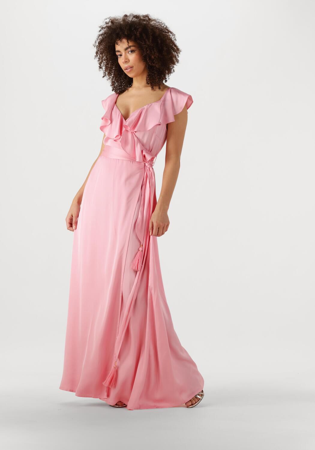 NEMA Maxi Jurk Dames N162, Maat: S, Kleur: Roze afbeelding