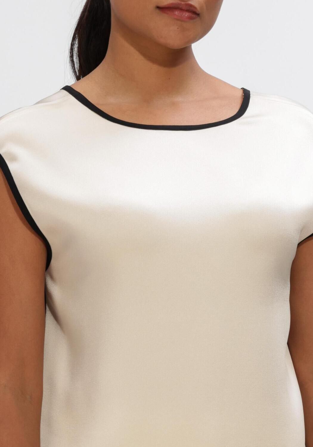 Ecru FORTE FORTE Top ENVERS SATIN SHINY TOP - large