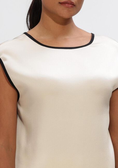 Beige FORTE FORTE Top ENVERS SATIN SHINY TOP - large