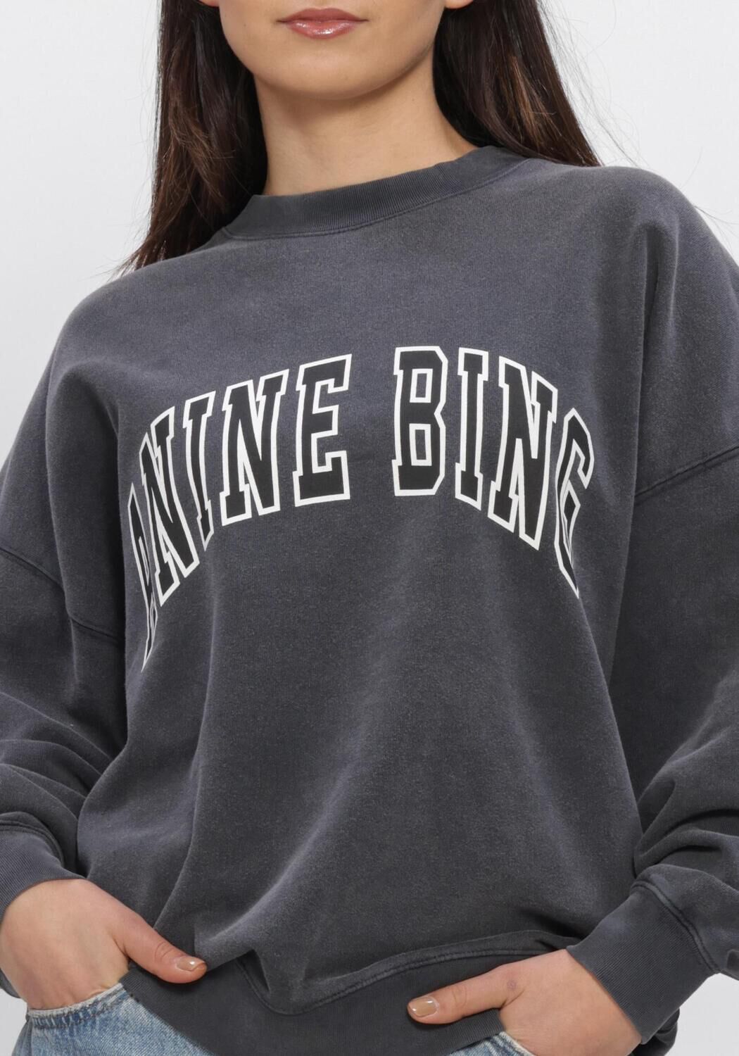 Zwarte ANINE BING Trui MILES SWEATSHIRT ANINE BING - large