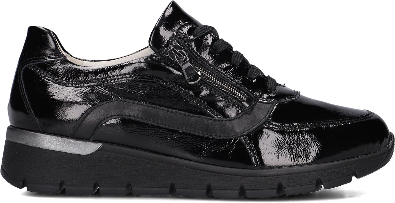 Waldläufer Lage Sneakers Dames 626014, Maat: 36,5, Materiaal: Leer, Kleur: Zwart