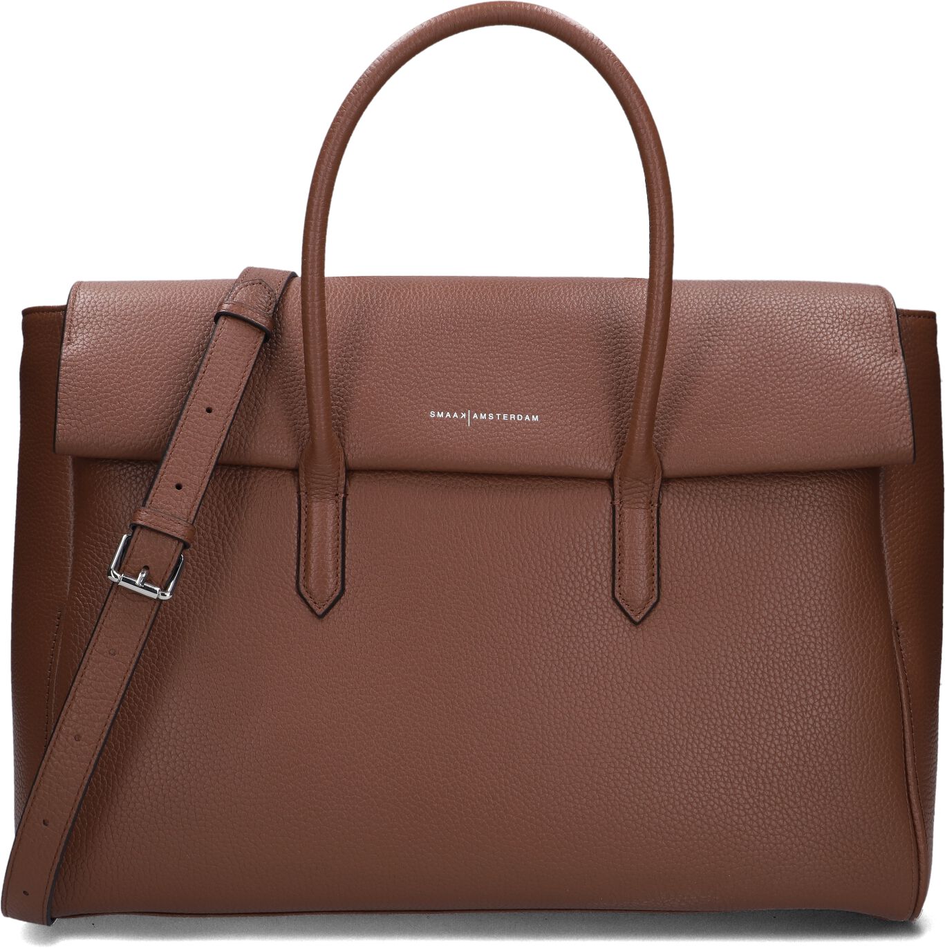 Smaak Amsterdam Smaak Amsterdam Schoudertas Dames Barbara Xl, Materiaal: Leer, Kleur: Bruin