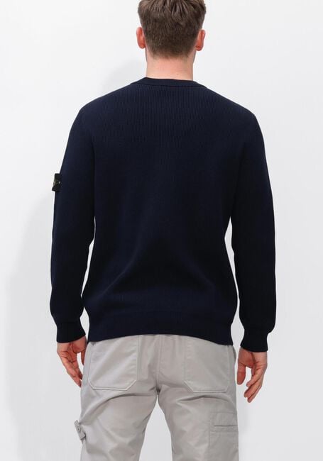 Donkerblauwe STONE ISLAND Trui CREW NECK S00D8 - large