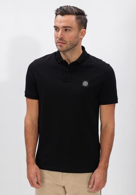Zwarte STONE ISLAND Polo SS POLO S0017 - large