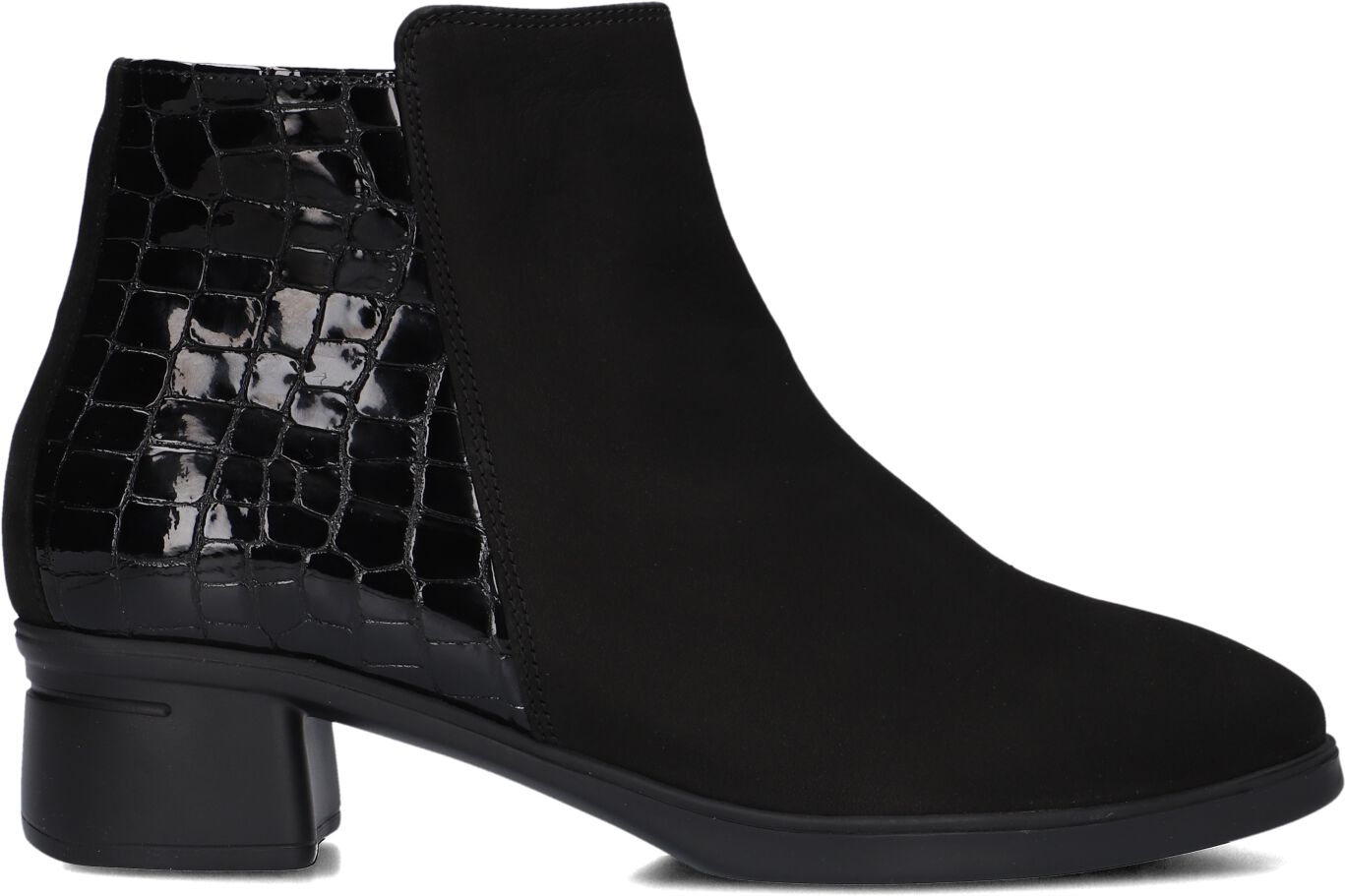 Hartjes Enkellaarsjes
Dames Combi G Booty, Maat: 39, Materiaal: Nubuck, Kleur: Zwart