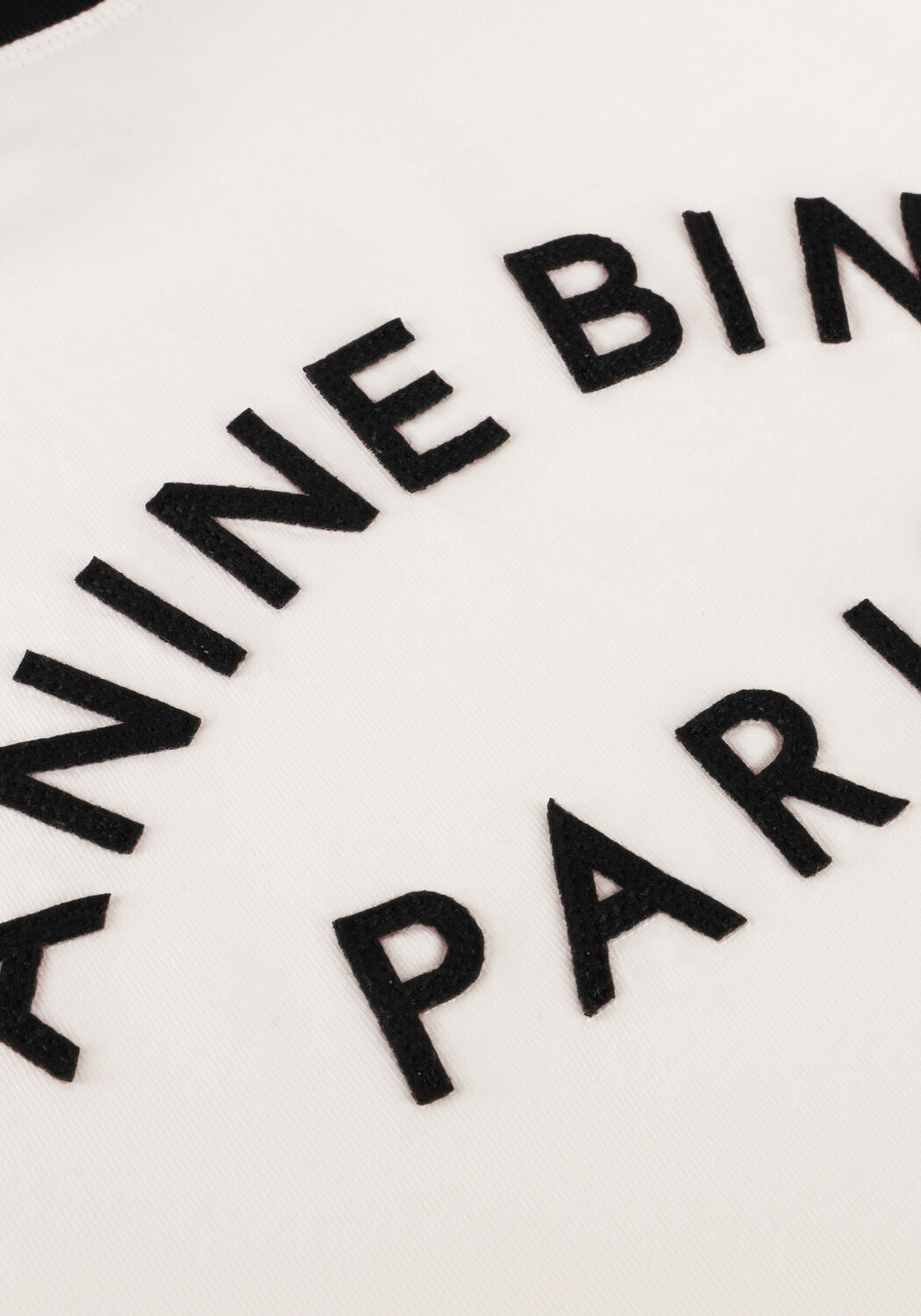 Witte ANINE BING T-shirt JAYLIN TEE PARIS - large