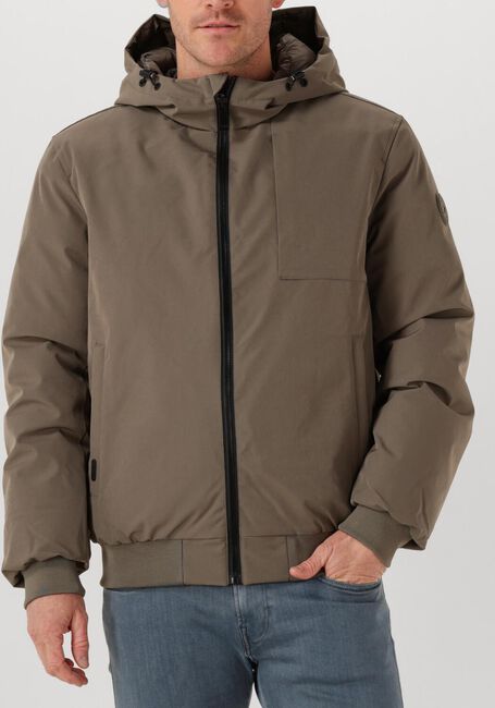 Khaki AIRFORCE Jack HOODED REVERSIBLE JACKET - large