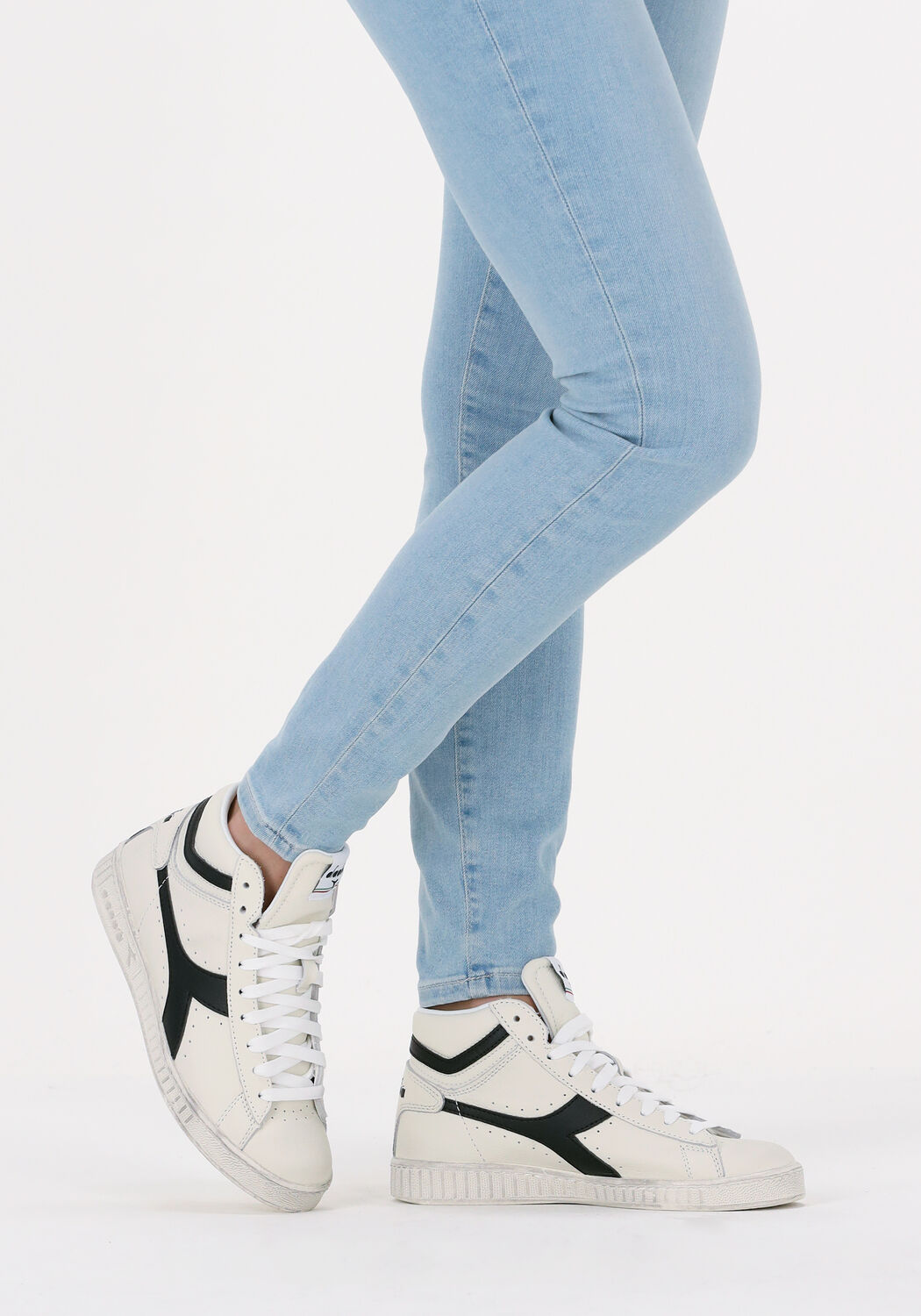 Witte sneakers hoog dames outlet