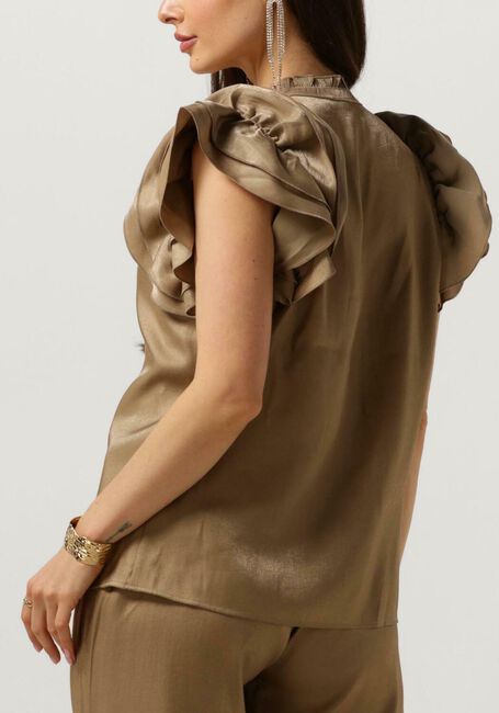 Groene AAIKO Blouses GEZANA SHIMMERY VIS 355 - large