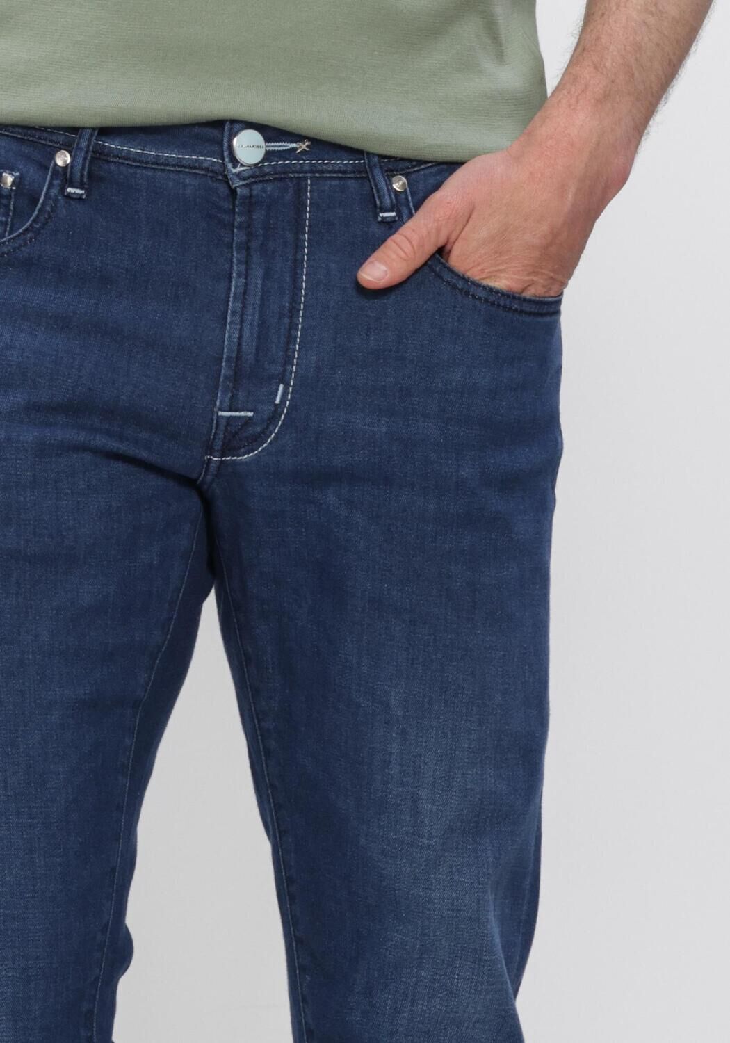 Donkerblauwe TRAMAROSSA Slim fit jeans MICHELANGELO - large