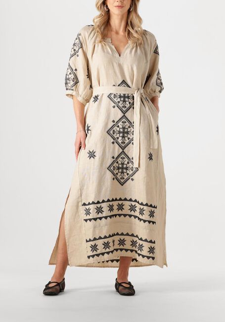 Ecru GREEK ARCHAIC KORI Maxi jurk 230652 - large
