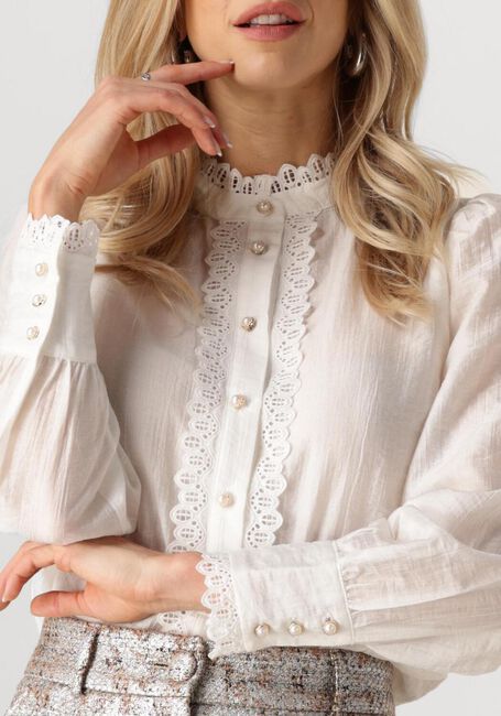 Witte CO'COUTURE Blouses ANGIE ANGLAISE SHIRT - large