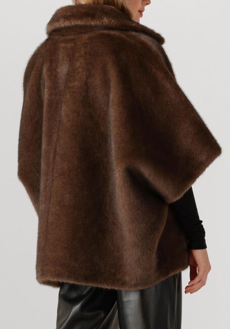 Bruine ALTER EGO Faux fur jas ELIN - large