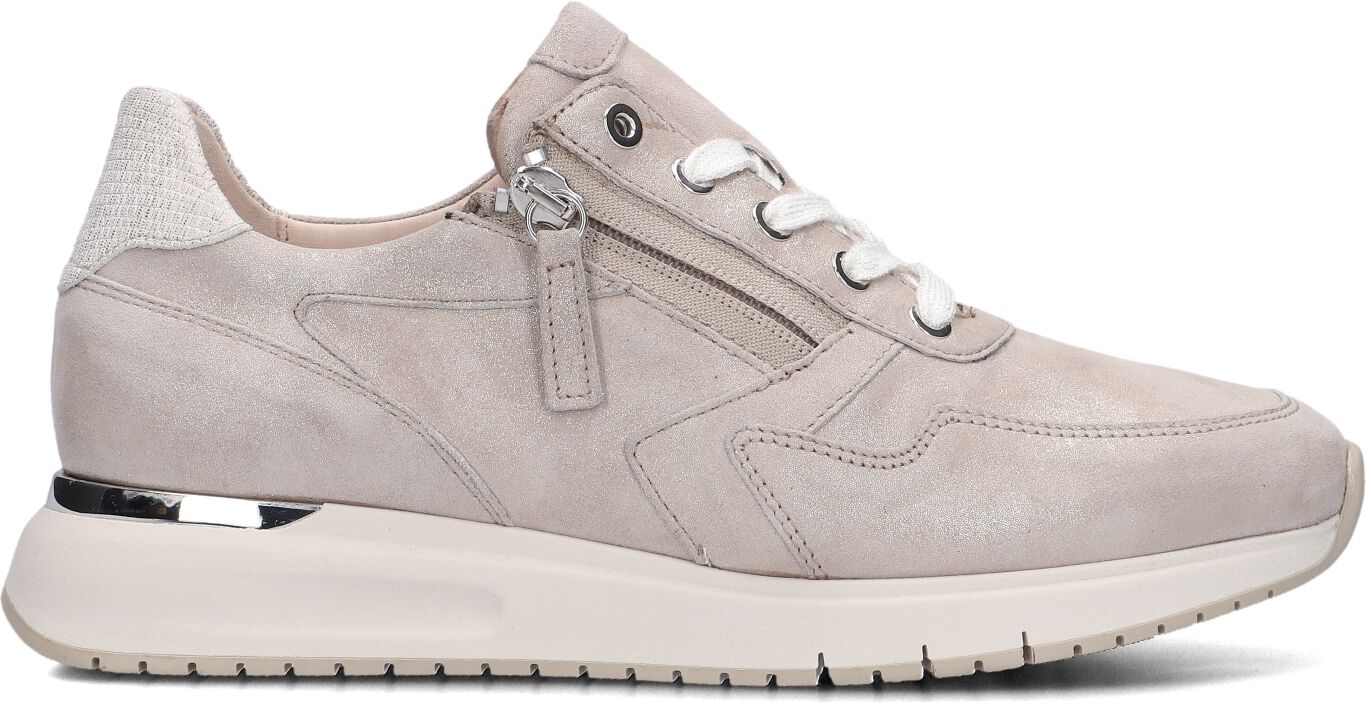 Gabor Lage Sneakers Dames 46.448, Maat: 37, Materiaal: Leer, Kleur: Taupe