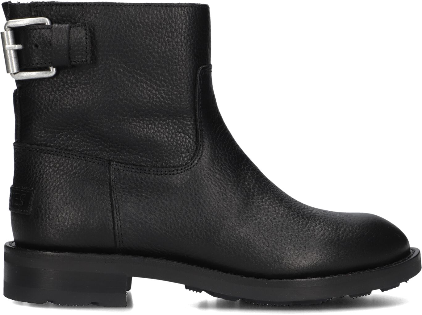 Shabbies Enkelboots Dames Alyd, Maat: 39, Materiaal: Leer, Kleur: Zwart