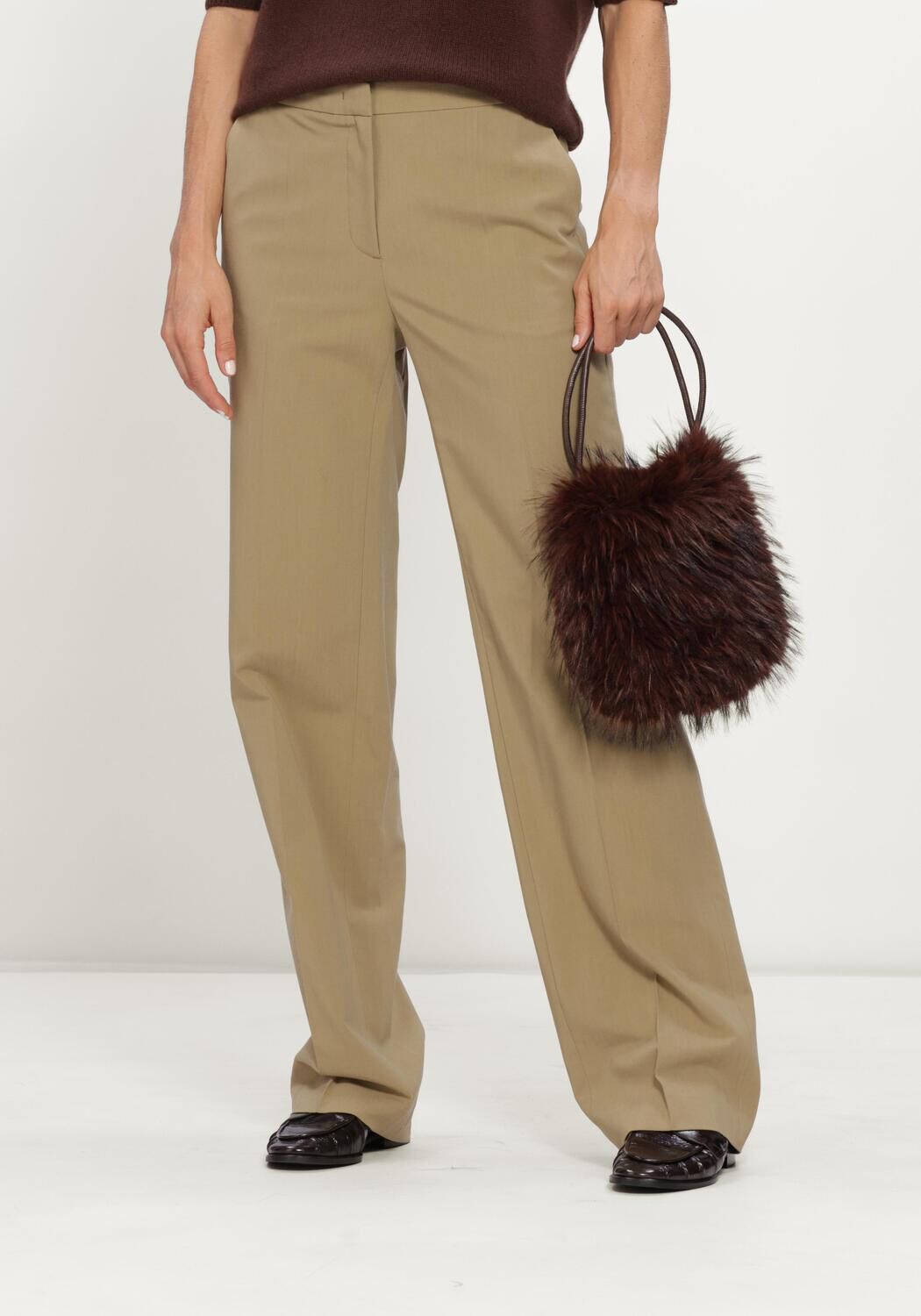 Khaki LUISA CERANO Pantalon CANVAS PANTS - large