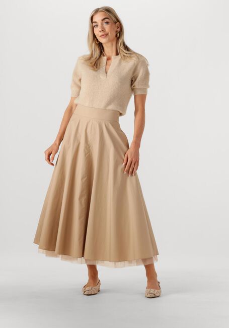 Beige DOROTHEE SCHUMACHER Maxirok LIGHT TOUCH SKIRT - large