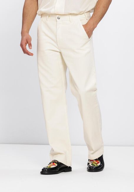 Ecru FILLING PIECES Chino WORKER PANTS - large