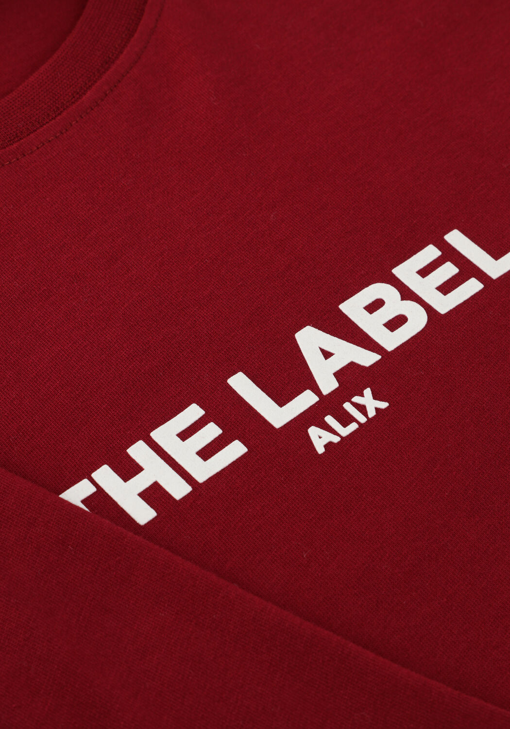 Bordeaux ALIX THE LABEL T-shirt LADIES KNITTED BASIC THE LABEL T-SHIRT - large