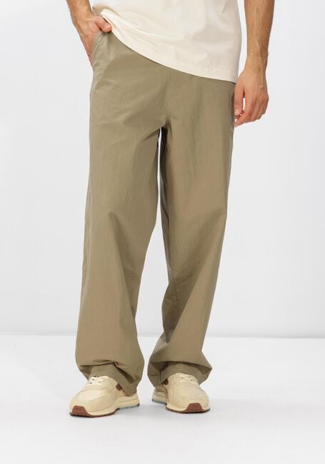 Beige OLAF HUSSEIN Chino BARREL LEG PANT - large