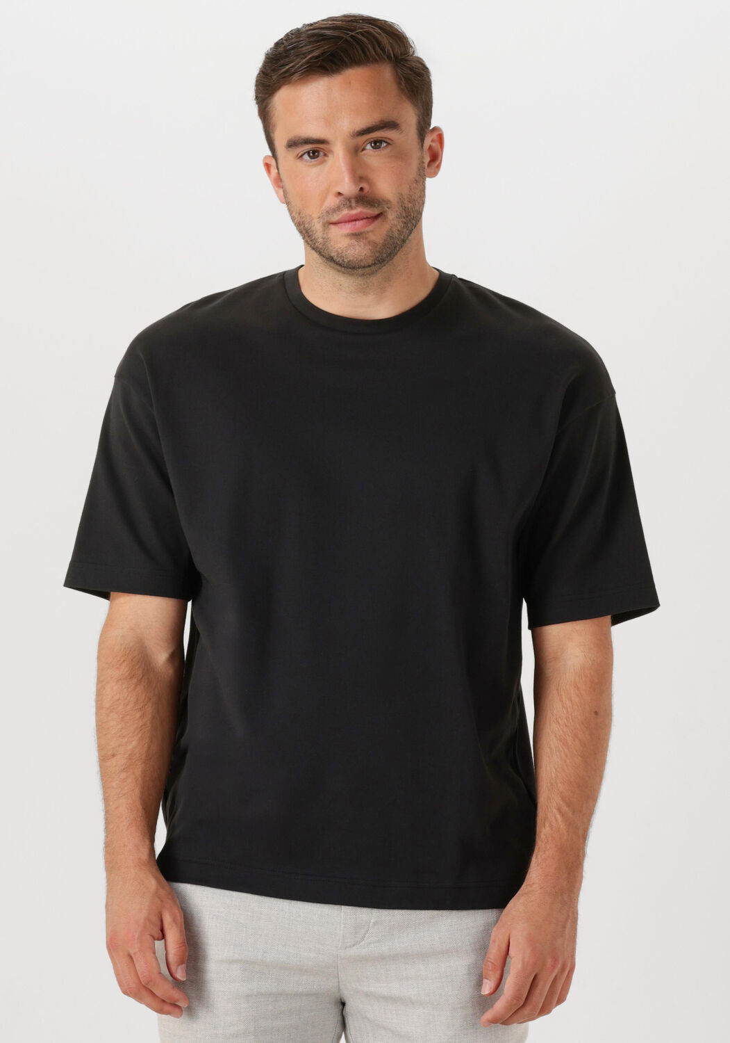 Drykorn T-Shirt Heren Anayo 520224, Maat: L, Kleur: Zwart