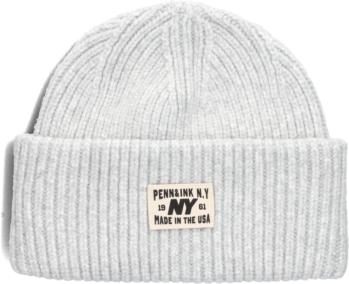 Penn & Ink Muts
Dames Beanie W25b354, Materiaal: Katoen, Kleur: Lichtgrijs afbeelding 1