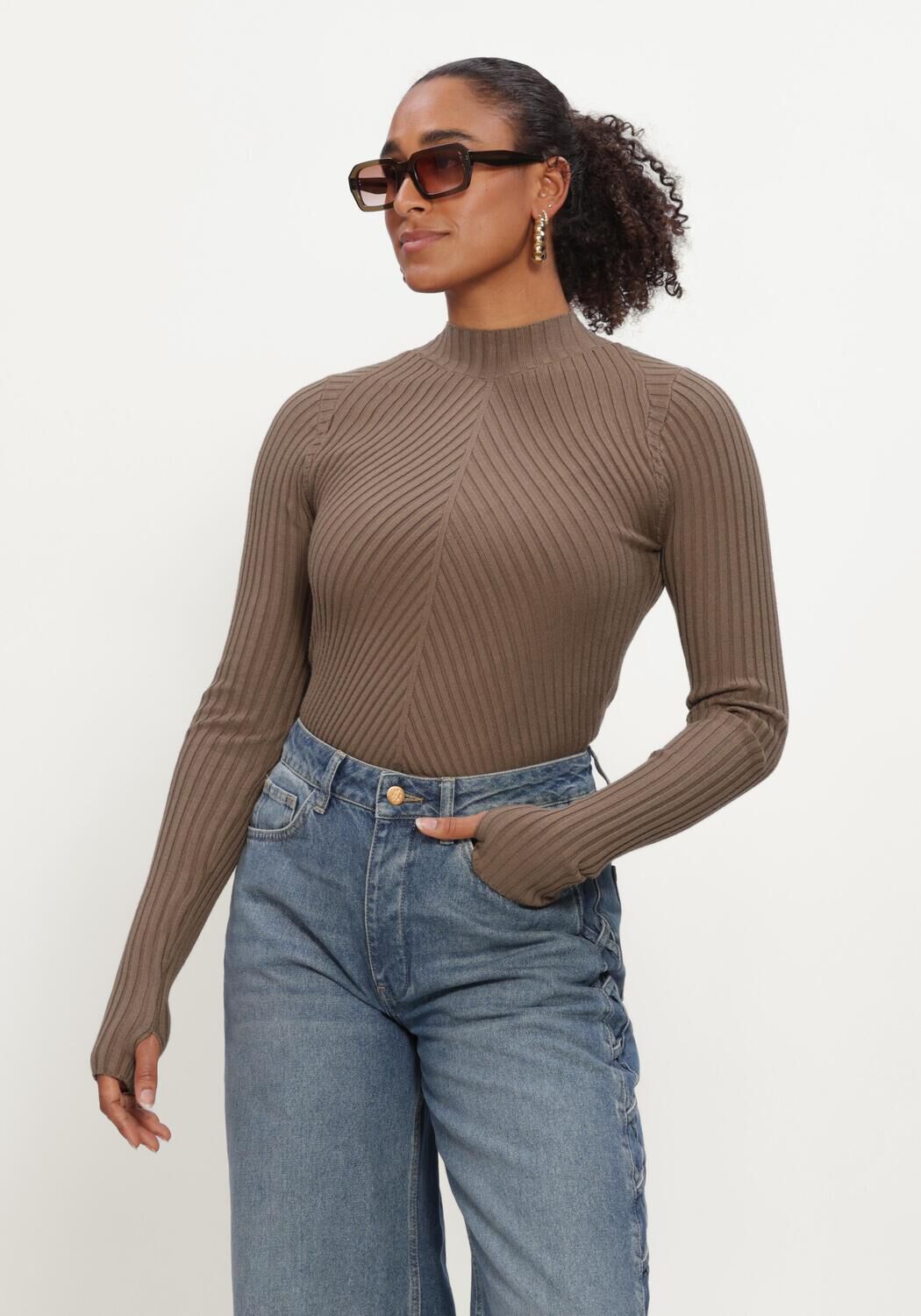 Bruine IBANA Truien/vesten KINZY - large
