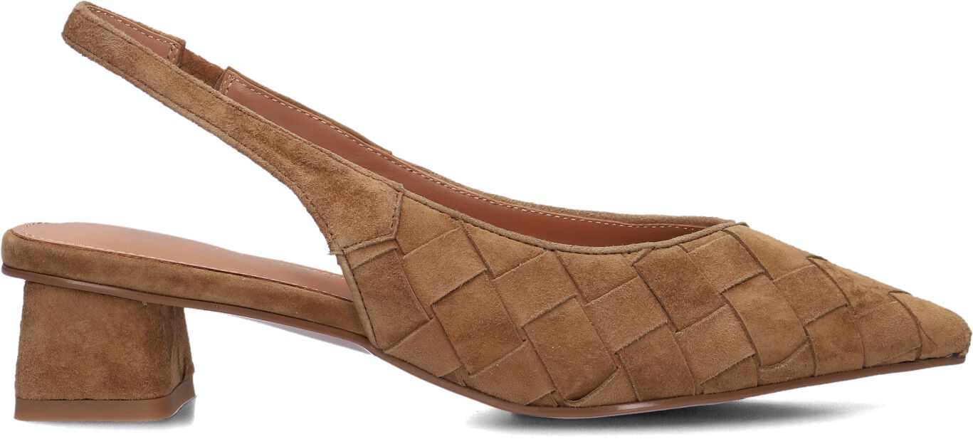 Stefano Lauran Slingbacks Dames D24062, Maat: 40, Materiaal: Suède, Kleur: Camel afbeelding 1