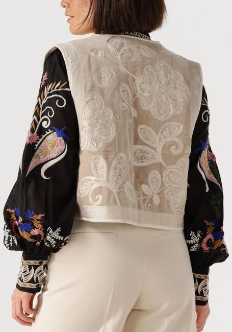 Beige SUMMUM Gilet GILET EMBROISERED - large