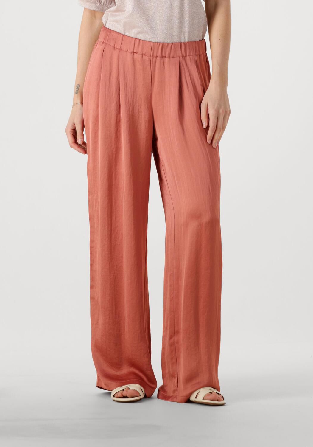 Summum Pantalon Dames Trousers Heavy Silky Touch, Maat: 42, Kleur: Koraal afbeelding 1