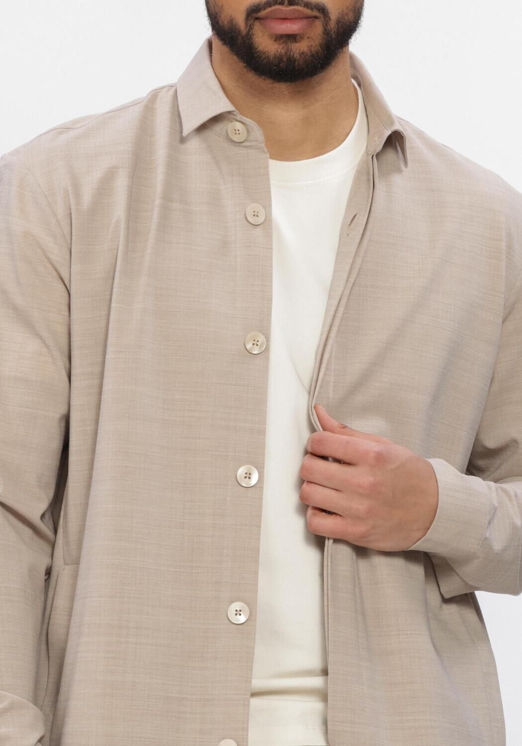 Beige WAHTS Overshirts MORRISON - large