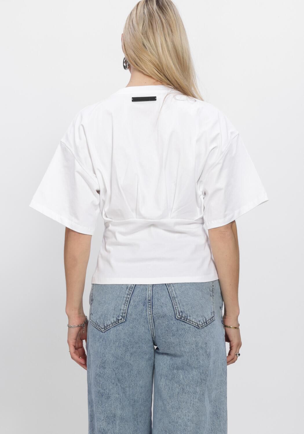 Witte HAUTE L'AMITI&Eacute; Tops & T-shirts ROMIE PLEAT TEE - large