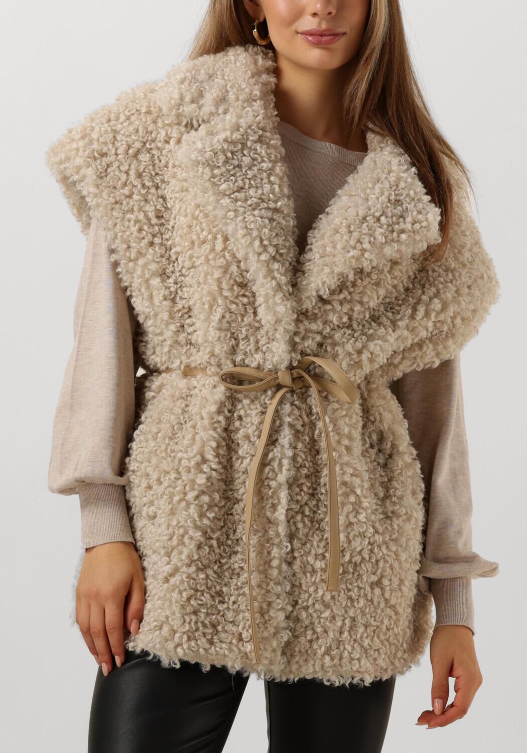Beige IBANA Gilet CILKA - large