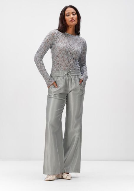 Lichtgrijze AIMEE THE LABEL Top ANNIE LACE LONGSLEEVE - large