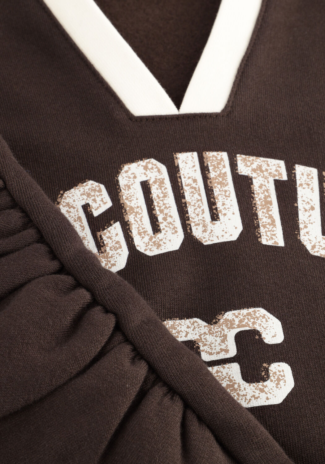 Bruine CO'COUTURE Trui BATUCC COCO V-SWEAT - large