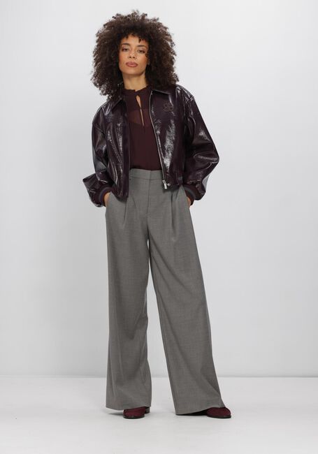 Bordeaux DANTE6 Jack DALYN FAUX CRACKLE LEATHER BOMBER - large