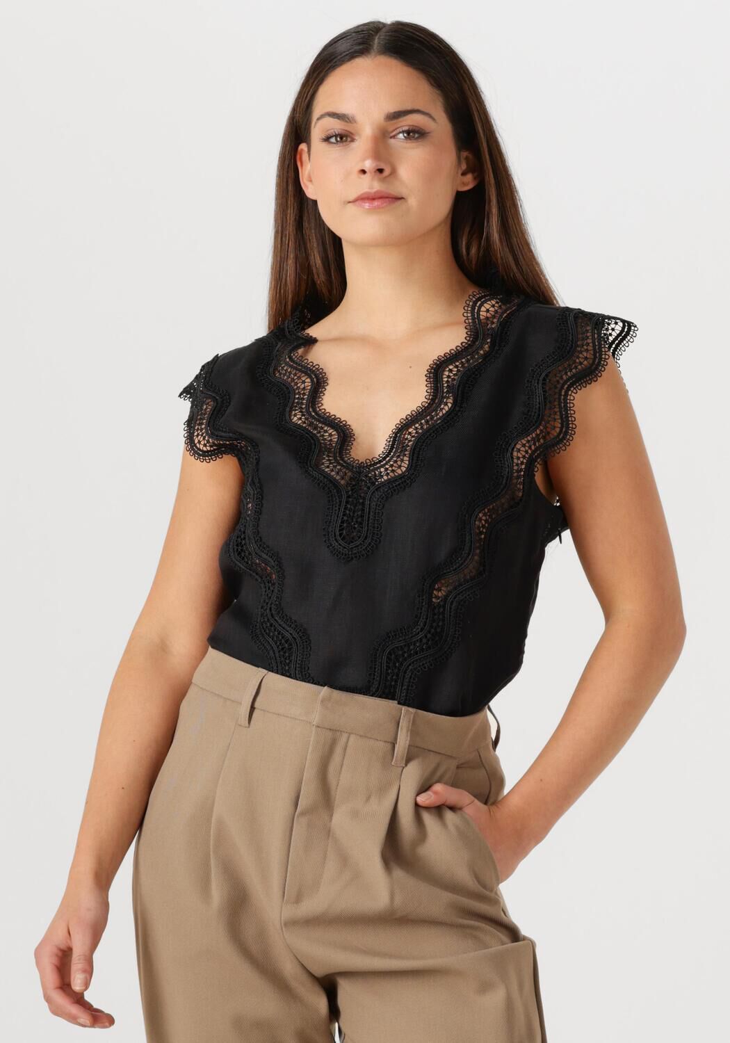 Copenhagen Muse Top Dames Natuli Top, Maat: M, Kleur: Zwart