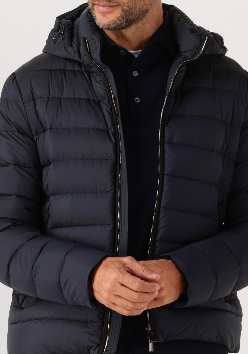 Donkerblauwe MOORER Gewatteerde jas EURICO S3C - large