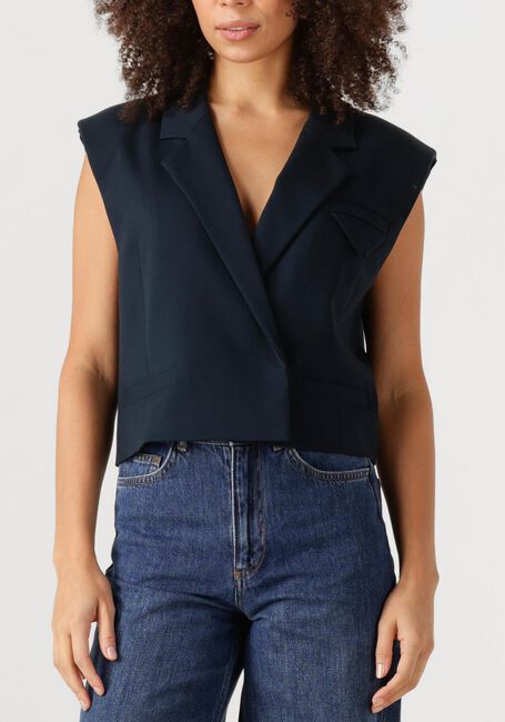 Donkerblauwe COPENHAGEN MUSE Gilet CMTAILOR-SHORT WAISCOAT - large