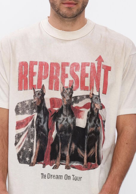 Ecru REPRESENT T-shirt DREAM ON TOUR T-SHIRT - large