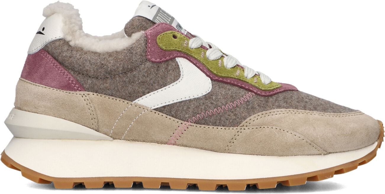 Voile Blanche Lage Sneakers Dames Qwark Hype, Maat: 38, Materiaal: Suède, Kleur: Bruin