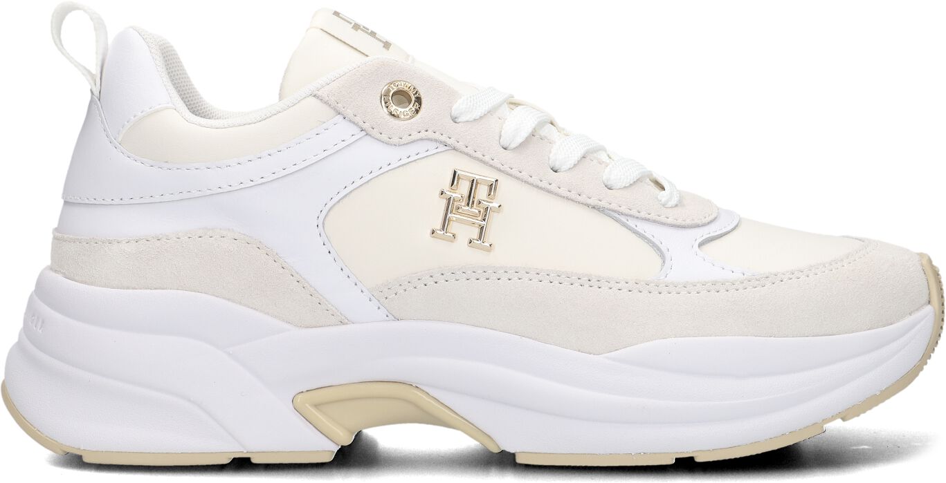 Tommy Hilfiger Lage Sneakers Dames Th Chunky Feminine, Maat: 40, Materiaal: Leer, Kleur: Wit