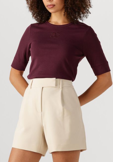 Paarse CO'COUTURE Top GRANNY EMBROIDERY - large